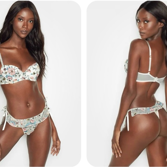 VICTORIA'S SECRET
DREAM ANGELS LIGHTLY LINED FLORAL DEMI BRA - Picture 3 of 8